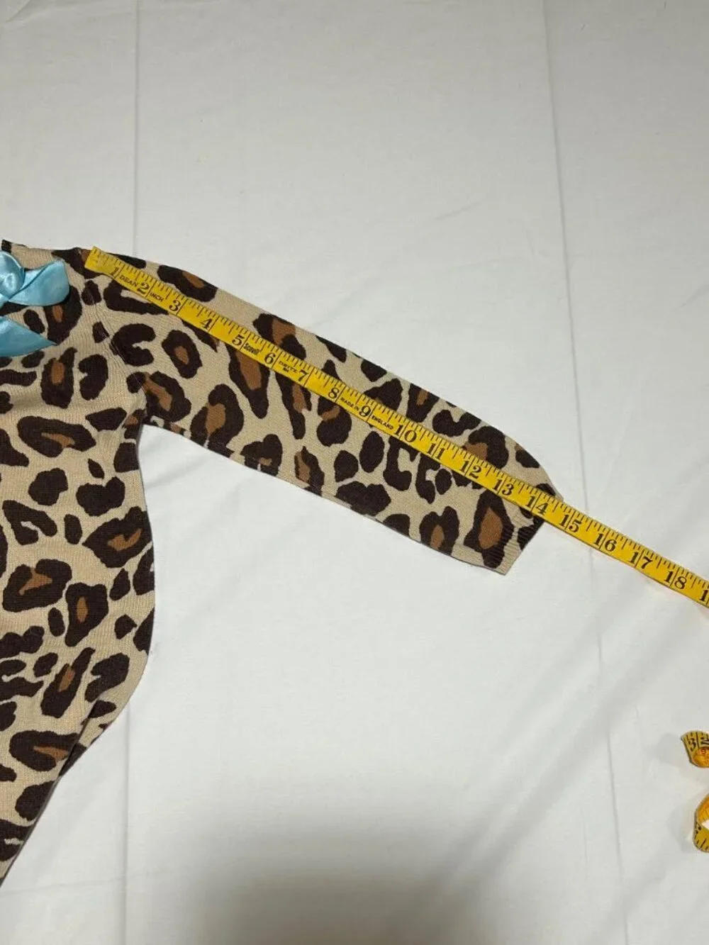 Gymboree Girls Size 3T Tan Brown Cheetah Print Long Sleeve Sweater Dress Classic